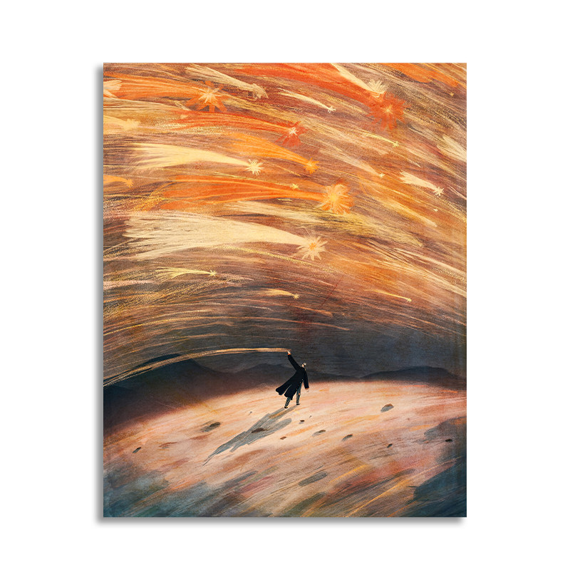 【一口价】插画师David Pogran复刻版画星空治愈客厅装饰画挂画,家居饰品,版画,淘宝优惠券,粉丝福利购,淘宝优惠卷