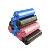 酒店宾馆卷装 平口小垃圾袋1件20卷400条蓝色黑色