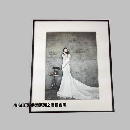 高端铝合金画框无酸卡定制金属相框卡纸海报摄影展装裱挂墙摆台