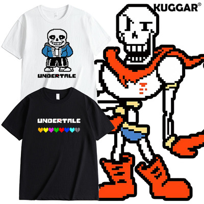 传说之下百搭undertale短袖t恤游戏纯棉衣服上衣衫儿童男装