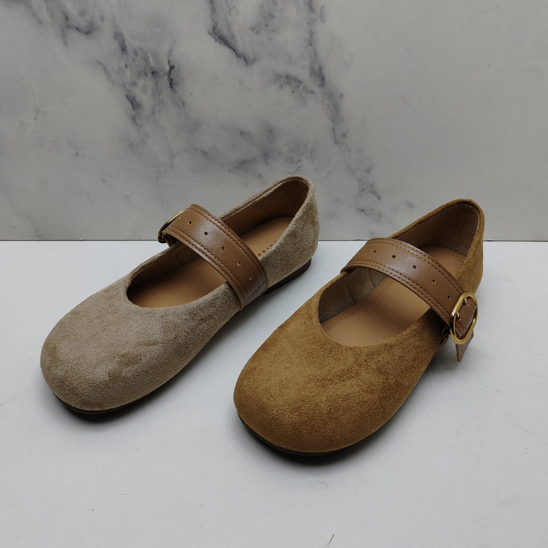 工厂断码复古风玛丽珍鞋女圆头平底一字扣带绒面舒适百搭浅口单鞋,女鞋,玛丽珍鞋,淘宝优惠券,粉丝福利购,淘宝优惠卷