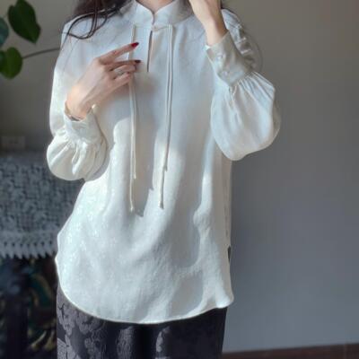 新中式国风2026春季新款衬衫女