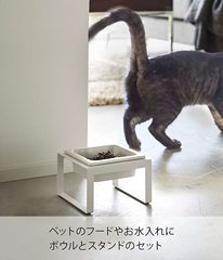 日本山崎实业YAMAZAKI宠物猫陶瓷碗大口径保护颈椎防打翻狗狗盆