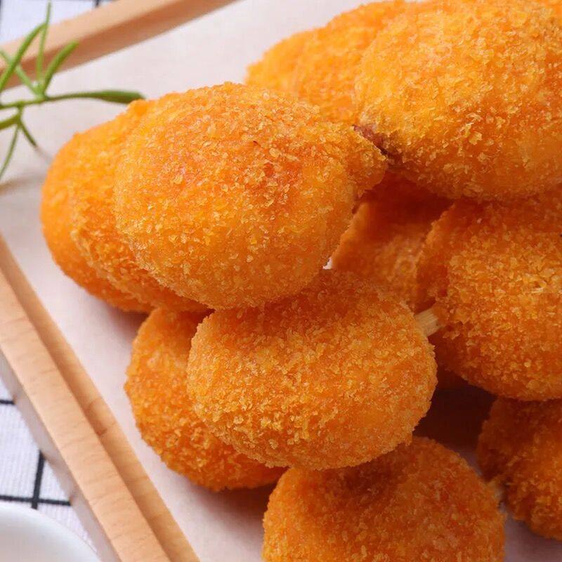 烧烤南瓜饼串10串 素食串果蔬串素菜串点心串油炸串小吃烧烤食材