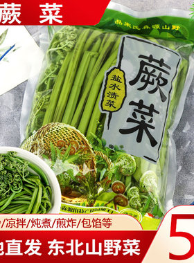 东北特产山野菜蕨菜450g*5袋