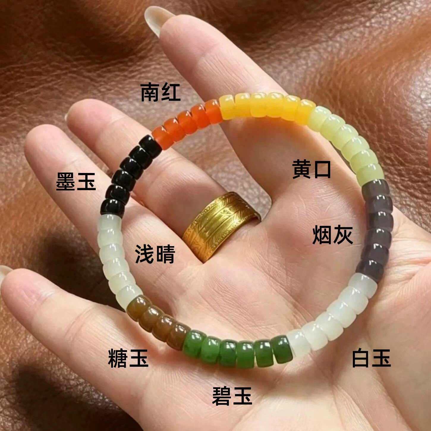 天然和田玉直切药片散珠隔片糖玉晴水烟紫羊脂白碧玉单珠DIY串珠图片