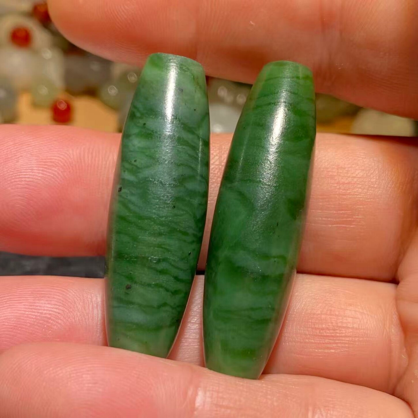 独特水线虎皮纹，如同千里江山图