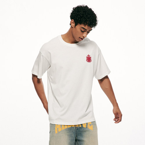 A11SLAVE复古满印短袖t恤宽松