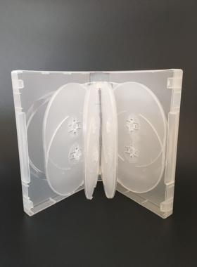 DVD光盘盒 黑色 10片装 光盘储存盒子 可插封页有膜 透明 DVD盒子