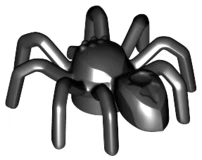 万圣节通用MOC小颗粒积木零散件配件29111黑色长腿蜘蛛