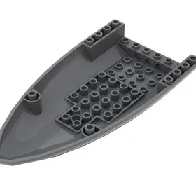 兼容乐高积木零件 54090 8x16x5飞机头底部