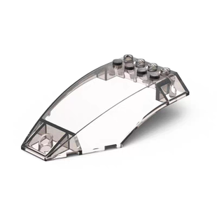 兼容积木45705 MOC国产小颗粒拼插积木配件6x10x5弧面挡风玻璃