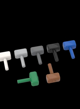 砖友MOC 75904 小颗粒积木散件中国国产人仔零配件 雷神之锤 方锤