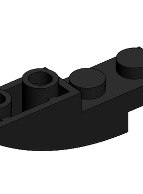 【森宝】拼装早教科技积木配件 反弧形1*4 13547  NO.Y232