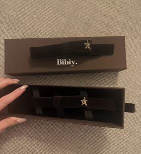 人气少女 2026 少量 丝绒五角星发夹 日本 bibiy纯元