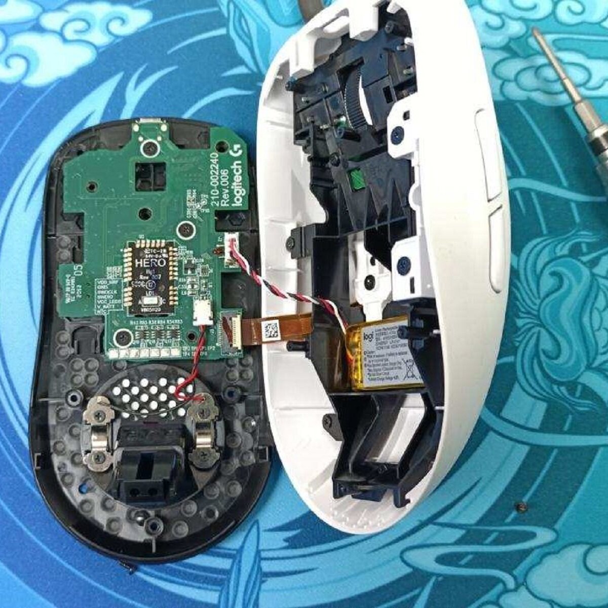 로지텍 마우스 GPW PRO 헛소리 왕 수리 절대 더블클릭 콤보 교체 권장 골드 접촉 마이크로 무브먼트 광전지