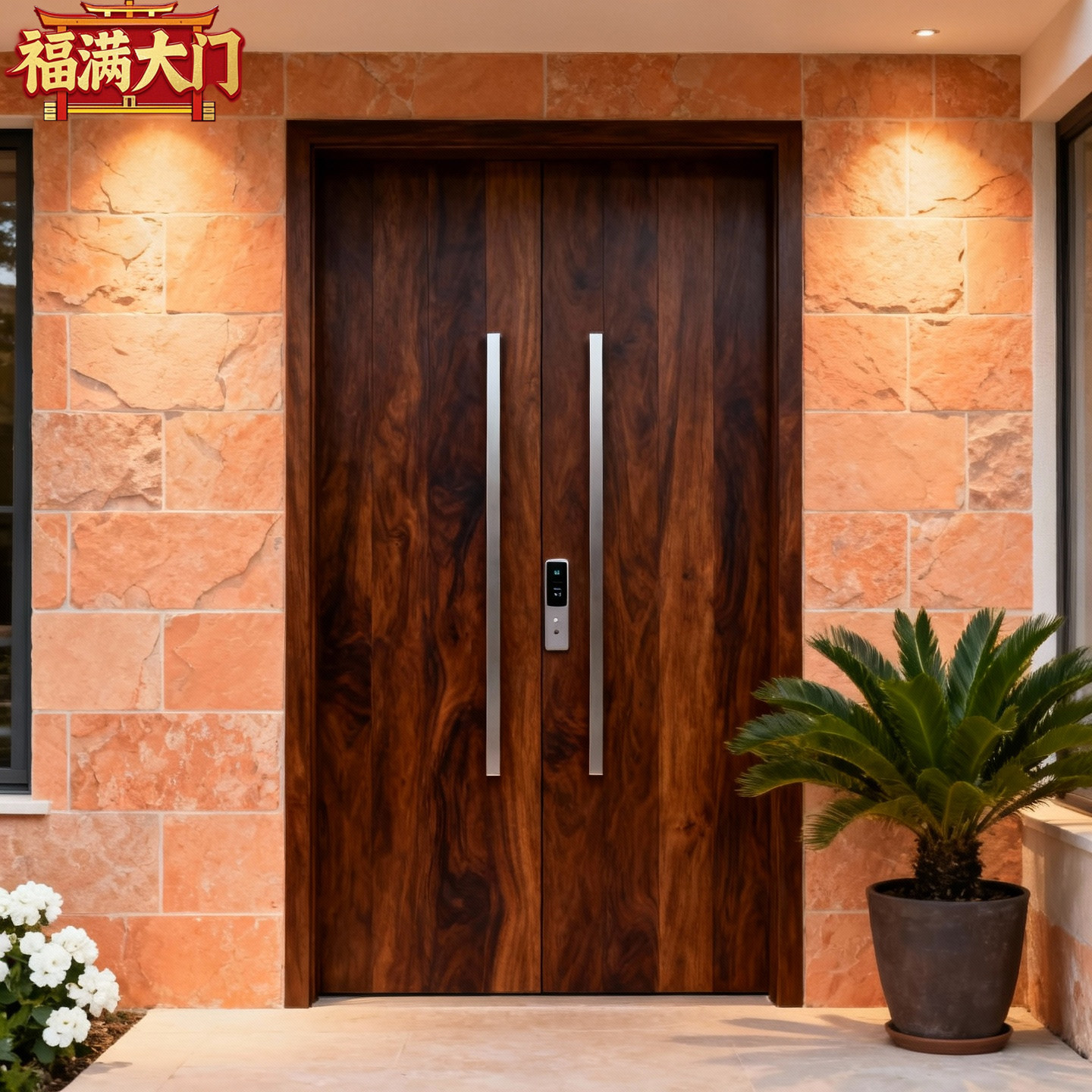 防腐简约风别墅门进口厂家直销