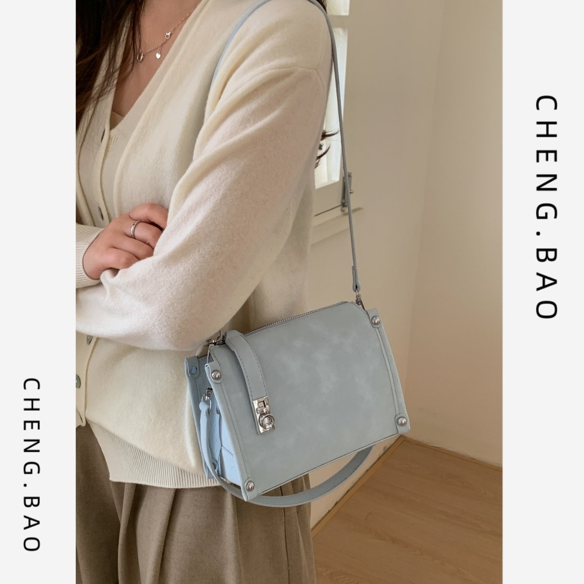 轻奢小众包包女2026新款简约单肩腋下小方包韩版时尚休闲斜挎包,箱包皮具/热销女包/男包,小方包,淘宝优惠券,粉丝福利购,淘宝优惠卷