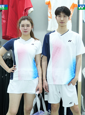 2025新款YONEX尤尼克斯羽毛球服男女yy速干运动短袖110115/210115
