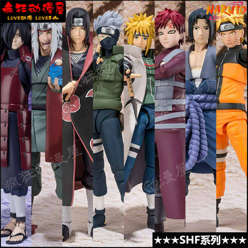 火影SHF斑佐助带土鸣人可动手办