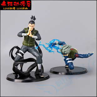 火影忍者15代2款奈良鹿丸卡卡西鸣人佐助模型手办动漫摆件人物