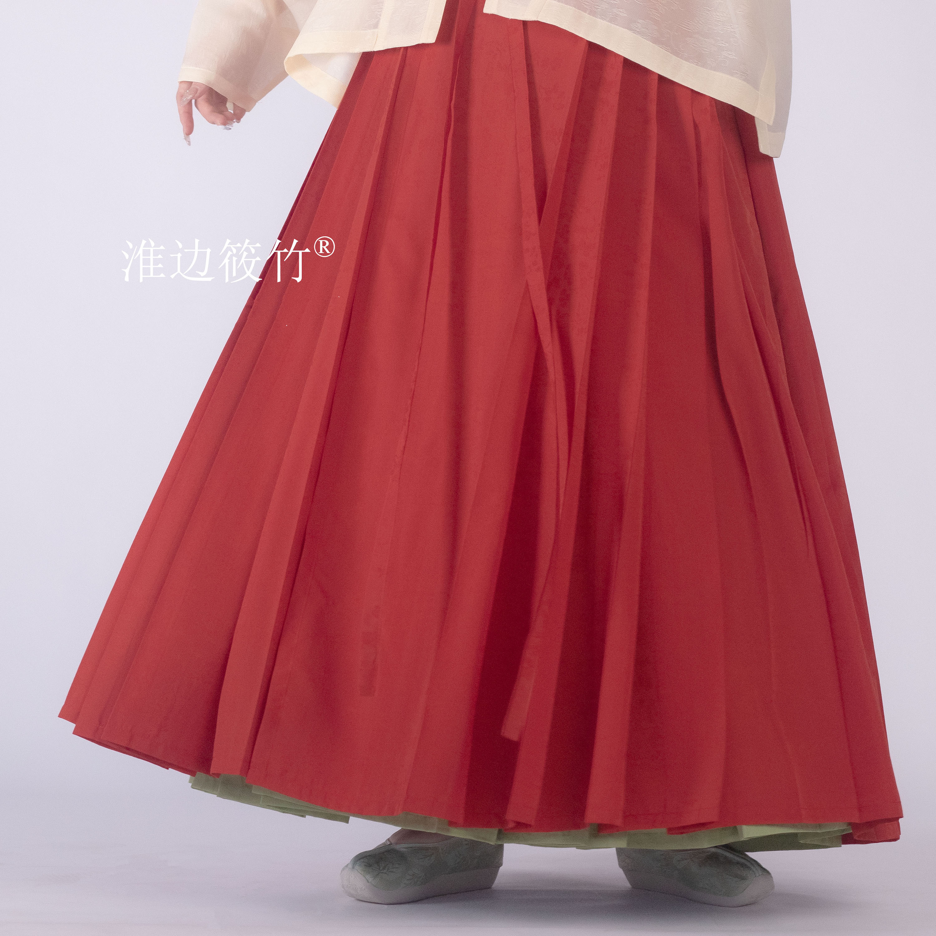 淮边筱竹2022年仿花罗传统马面裙