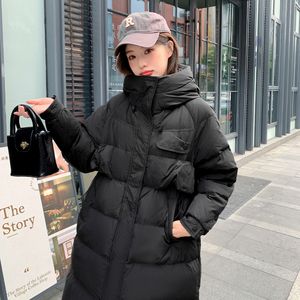 现货主推加厚新90白鸭绒羽绒服女282-91057-P340-K525图片