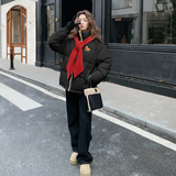 BAO款学院风情侣围巾羽绒服女282-B992601-P185-K260，女装羽绒服，浙宝282