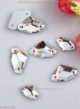 水晶玻璃手缝钻点缀在裙子衬衣领口服装饰品辅料配件鞋子diy材料