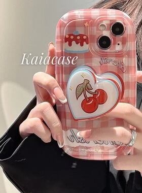 樱桃蛋糕支架oppofindx9pro手机壳硅胶reno14/findx8s+女款a6pro/一加15/1+13t防摔vivox300pro/x200s/iqoo15