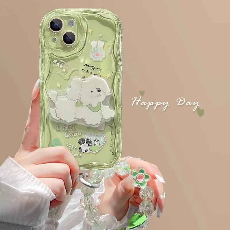 小狗支架链条oppoa3pro手机壳