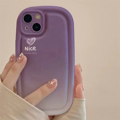 紫色爱心oppofindx9pro手机壳