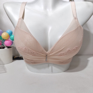 70C 70a 清仓露蒂诗小胸内衣无钢圈聚拢中厚款 四排扣文胸肤色75c