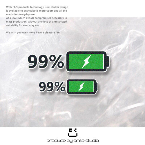 豆豆车 趣味搞笑电力充足内涵反光贴纸 个性车尾车窗装饰防水贴纸