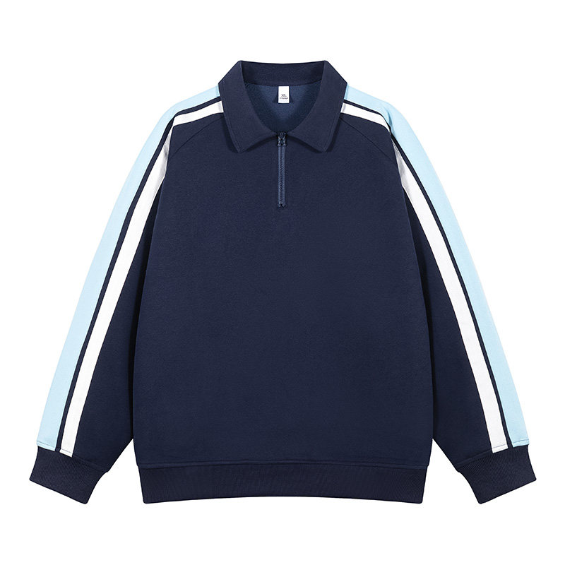 2026新款春秋季男士肌理感设计百搭美透气潮流休闲翻领POLO衫卫衣