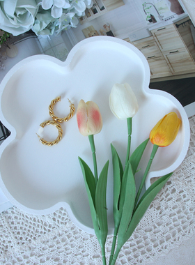 ins花朵托盘家居托盘木质