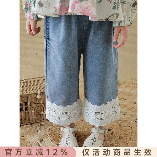 女童休闲百搭牛仔裤时尚