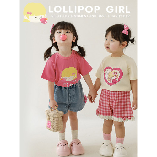 幼悠女童夏季休闲短袖