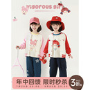 插肩棒球服春季 幼悠女童樱桃刺绣美式 洋气可爱亲肤透气休闲外套潮