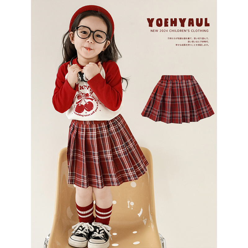 幼悠女童新款春季裙子