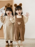 Модный трехмерный комбинезон, детская ретро кукла, штаны, с медвежатами, осенний, свободный крой