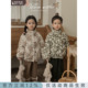 幼悠女童小碎花灯芯绒棉服冬季 俏皮可爱亲肤舒适防风保暖立领外套