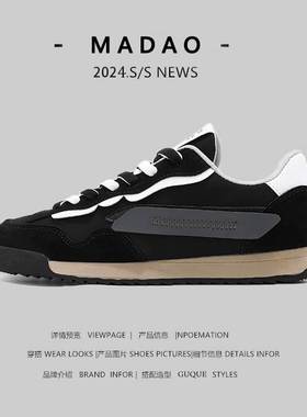 捡漏外贸春秋款男士时尚运动休闲鞋百搭轻便黑色跑步阿甘鞋潮男鞋