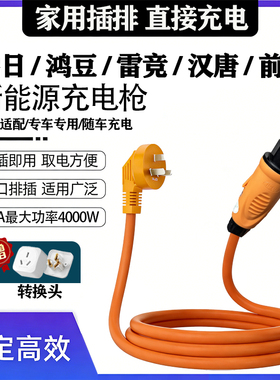 原装鸿日s1鸿豆雷竞汉唐前迈电动汽车充电口充电底座原厂充电枪