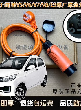 原装丽驰V5/V6/V7/V8丽驰E9四轮电车充电线充电枪家用充电器插口