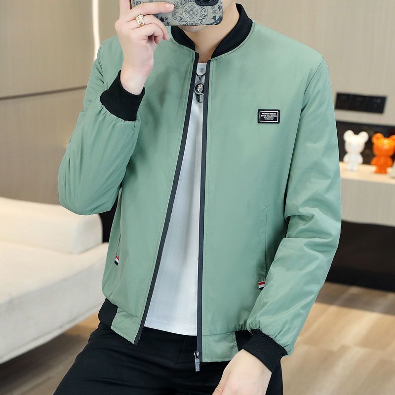 薄款男士新款立领潮流棒球外套