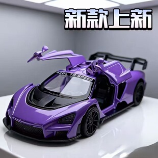 合金车模儿童回力玩具车双开门小汽车男孩宝宝跑车赛车幼儿园奖品