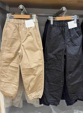 日系男女童保暖束脚裤长裤加绒裤子宽松休闲裤2025秋冬新款478127