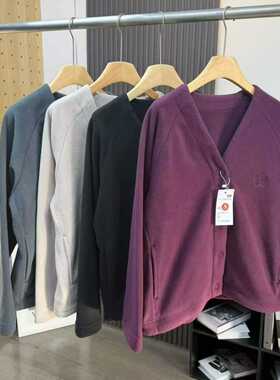 男装！摇粒棉印花开衫！日系情侣长袖休闲夹克外套秋冬新款483980