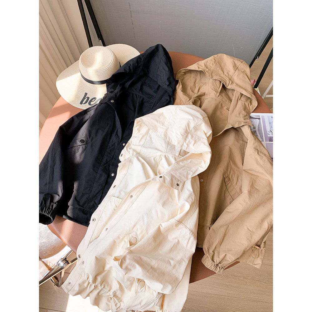 适连帽冲锋衣外套女秋